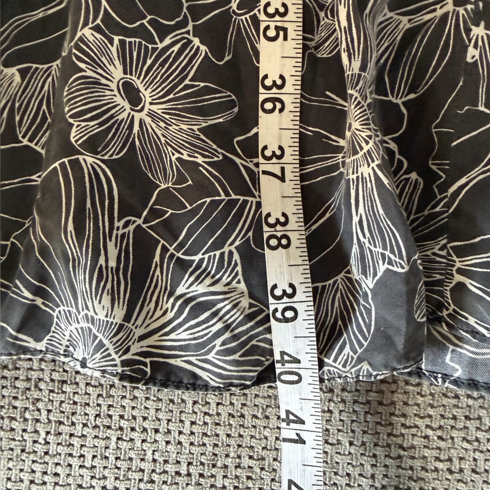 100% Silk Tiered Maxi Skirt Floral Unsubscribed XS Boho Whimsigoth Cottagecore - Picture 8 of 10